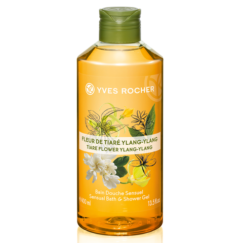 Gel tắm Yves Rocher Sensual Shower Gel Tiare Flower & Ylang Ylang 400ml Y118844
