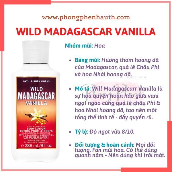 Dưỡng thể nước hoa Bath & Body Works  Body Lotion 236ml
