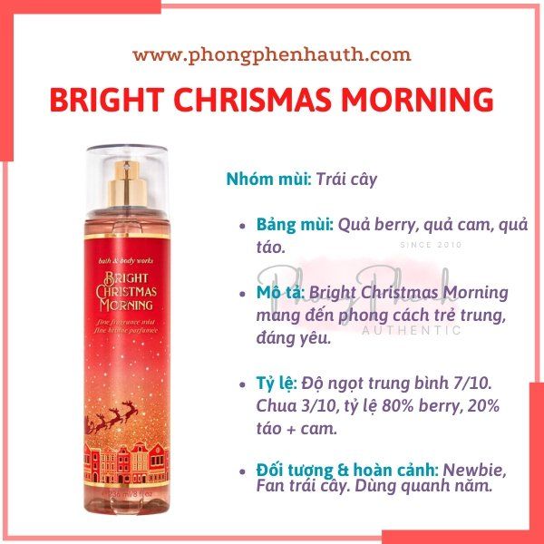 XỊT THƠM CƠ THỂ BATH & BODY WORKS BODY MIST 236ML