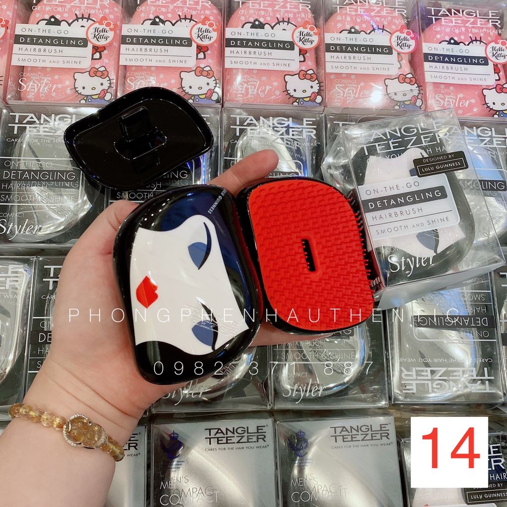 Lược gỡ rối Tangle Teezer Compact Styler Detangling Hairbrush vợt sale
