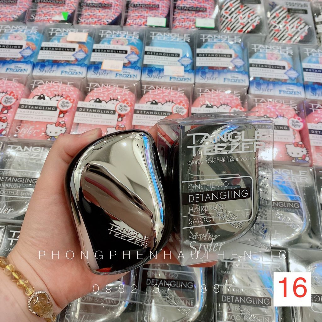 Lược gỡ rối Tangle Teezer Compact Styler Detangling Hairbrush vợt sale