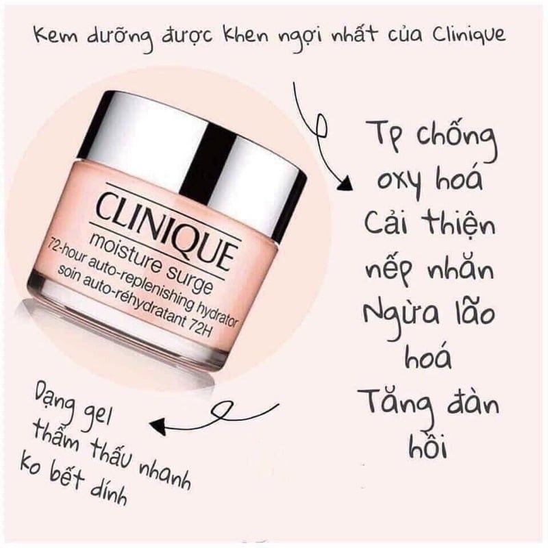 KEM DƯỠNG ẨM  CLINIQUE MOISTURE SURGE 100H 5ML - 15ML- 30ML