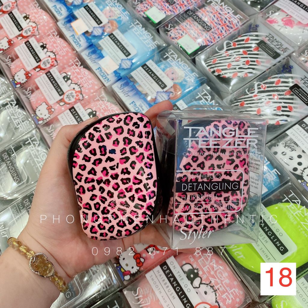 Lược gỡ rối Tangle Teezer Compact Styler Detangling Hairbrush vợt sale