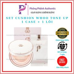 PHẤN NƯỚC CUSHION WHOO TONE UP - MOISTURE FULLSIZE NOBOX