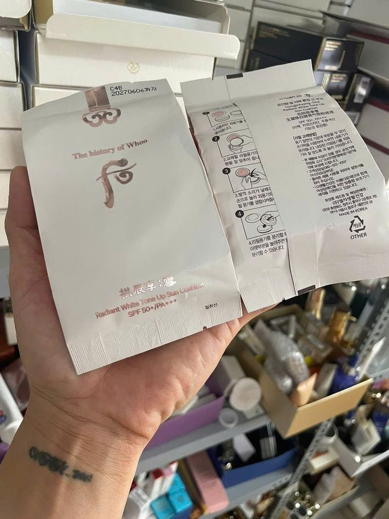 PHẤN NƯỚC CUSHION WHOO TONE UP - MOISTURE FULLSIZE NOBOX