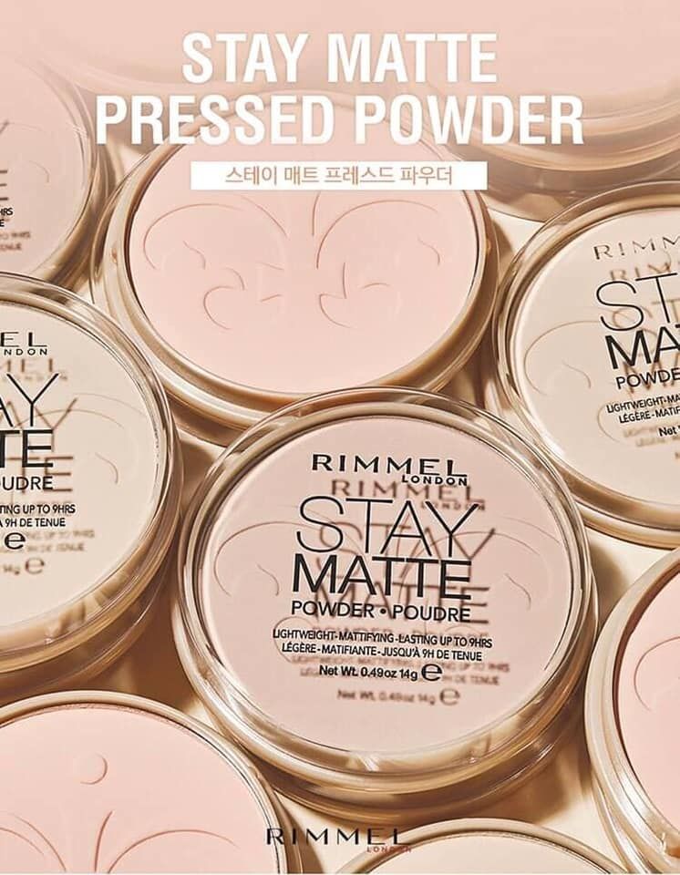 Phấn phủ Rimmel London Stay Matt Pressed Powder fullsize - PHỒNG PHỀNH