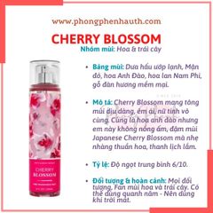 XỊT THƠM CƠ THỂ BATH & BODY WORKS BODY MIST 236ML