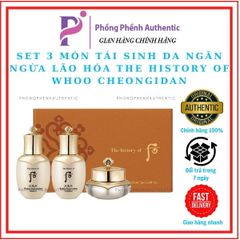 SET 3 MÓN TÁI SINH DA NGĂN NGỪA LÃO HÓA THE HISTORY OF WHOO CHEONGIDAN RADIANT REJUVENATING