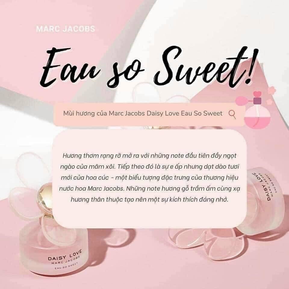 Nước hoa Nữ Daisy Love Eau So Sweet chai Tester 20ml box trắng - PHỒNG PHỀNH