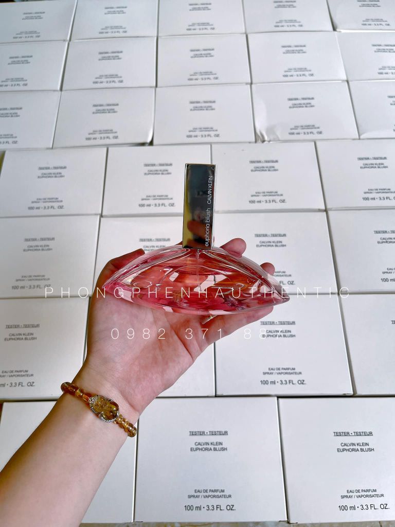 Tester 100ml - Nước hoa Nữ CK Euphoria Blush EDT hộp Tester giấy
