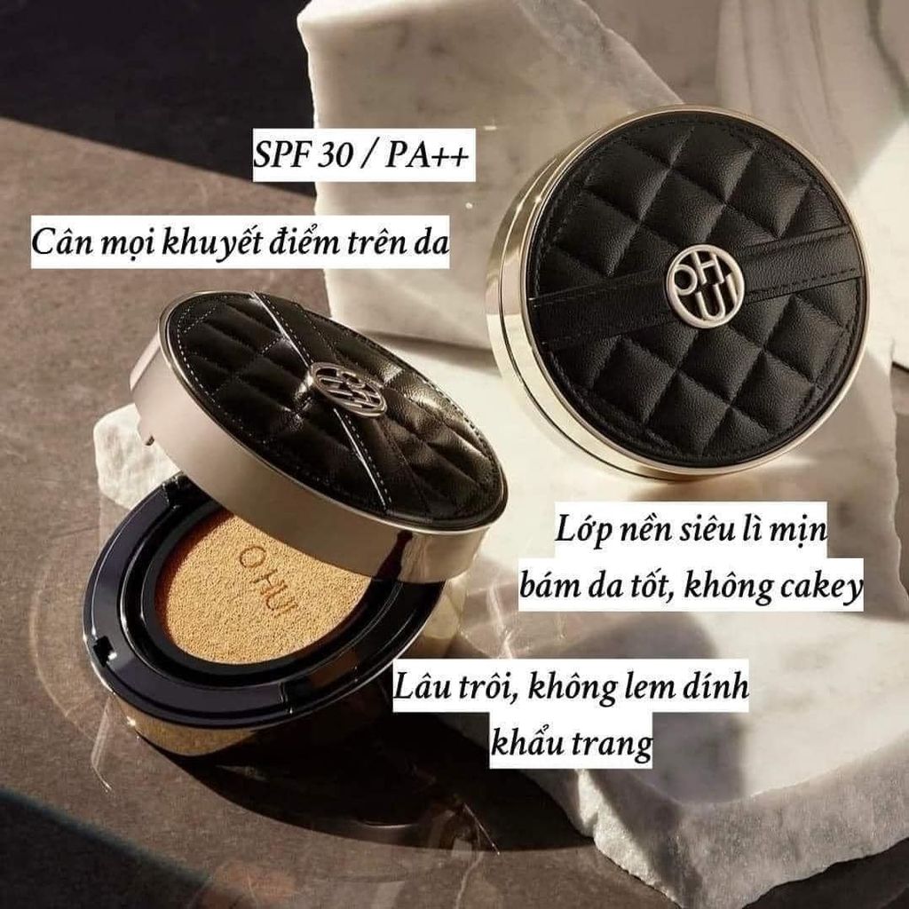 Set Phấn Nước O Hui Hoa Hồng Ultimate Cover Lifting Cushion SPF 50+/PA+++ Phiên Bản Mới 15gx3. PHỒNG PHỀNH