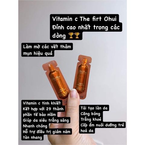 Tinh chất dưỡng OHUI THE FIRST Geniture Grnummune Vitamin Complex 8.0% Ampoule - Sample 1ml