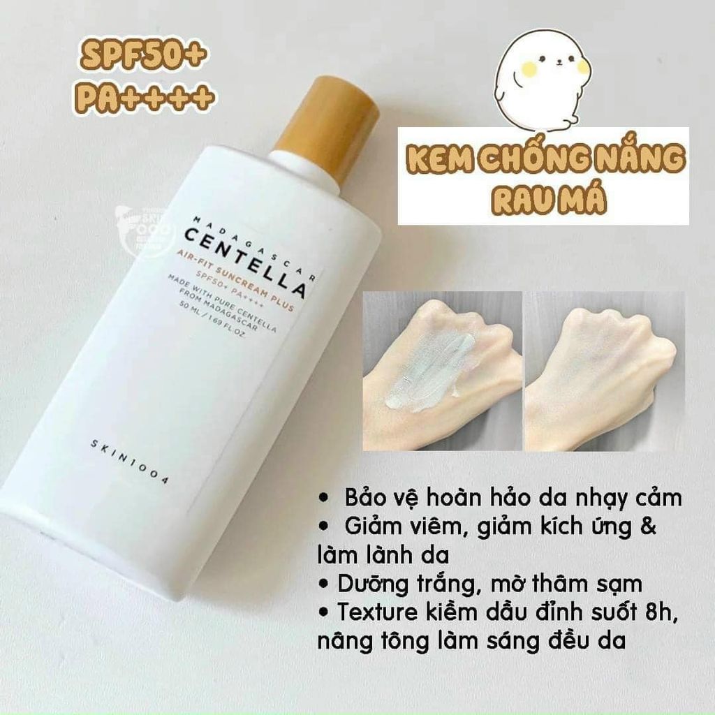 Kem Chống Nắng Skin1004 Madagascar Centella Air fit Suncream Plus SPF50+ - PHỒNG PHỀNH AUTHENTIC