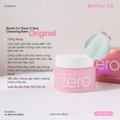 Sáp Tẩy Trang Zero Banila Co Clean It Đủ Màu Đủ Size Original Purifying Revitalizing Nourishing - PHỒNG PHỀNH
