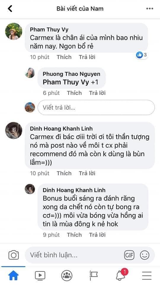 Set 3 cây son dưỡng Carmex Lip Balm mua sale