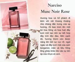 Nước hoa Nữ Narciso Rodriguez 90ml - 100ml đủ các mùi: Pure Musc, Cristal, Musc Noir Rose, Forever, For Her...