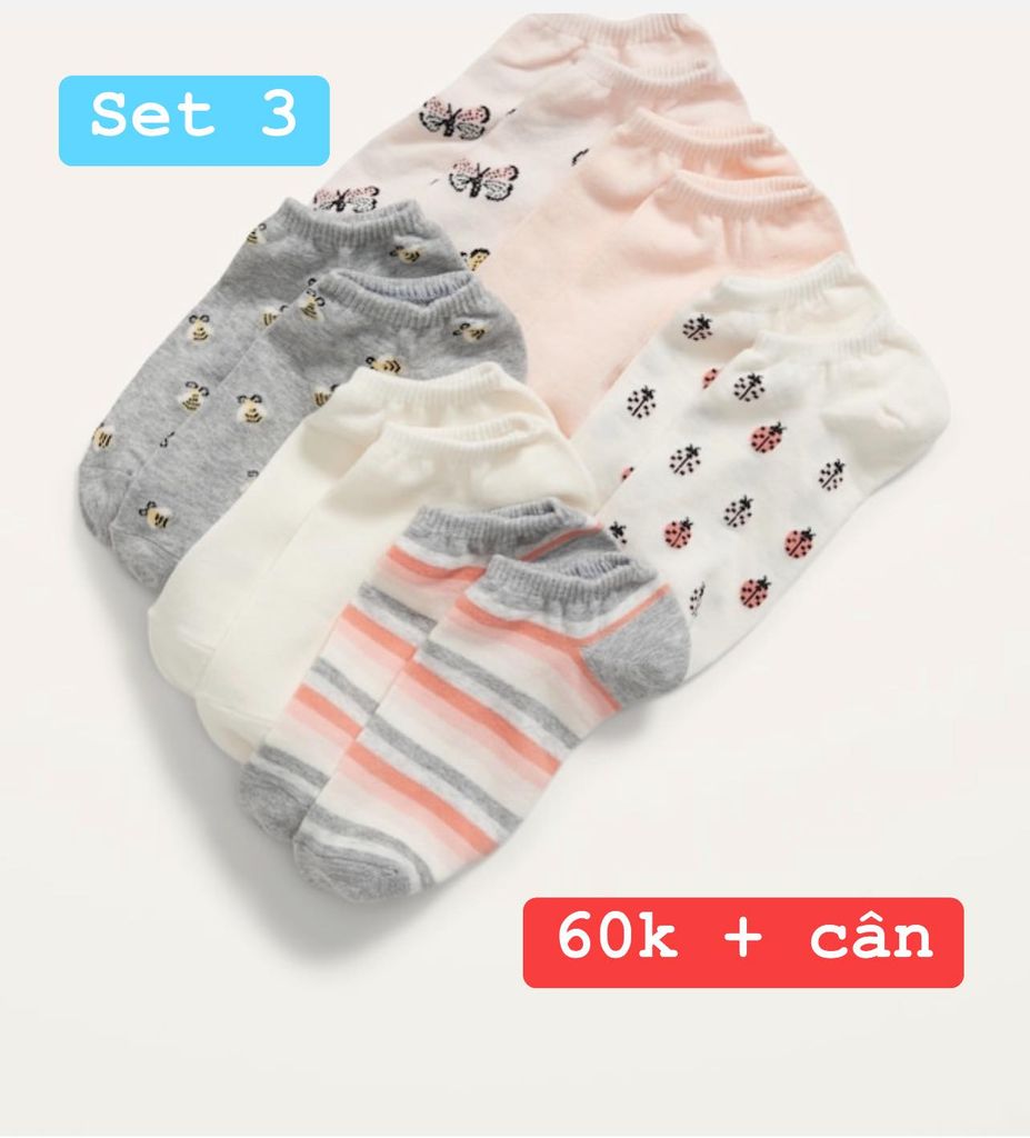 SET 6 TẤT NỮ OLD NAVY MUA SALE US