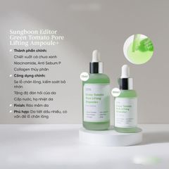 Tinh chất cà chua xanh & Nho tím Sungboon Editor Green Tomato Pore Lifting Ampoule+ se lỗ chân lông - PHỒNG PHỀNH