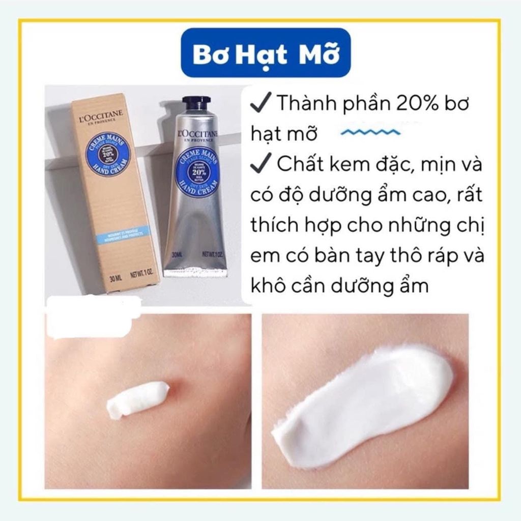 Kem dưỡng da tay L'occitane fullsize 150ml - Shea Butter 20% - PHỒNG PHỀNH
