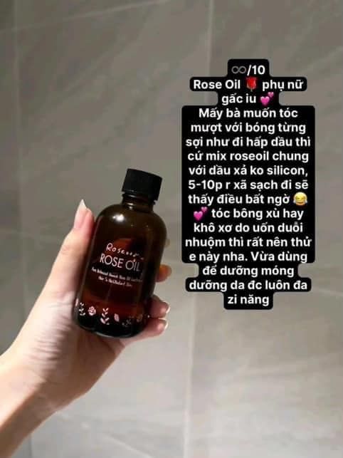 Dầu dưỡng Rose Oil Botanical Nhật Bản dưỡng da - tóc - móng (đủ bill) - PHỒNG PHỀNH