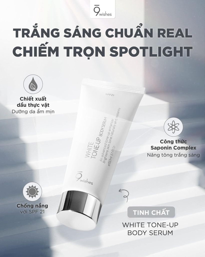 Kem Dưỡng Nâng Tone 9Wishes VB Premium SPF 21 PA++ 50ml