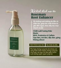 Xịt dưỡng mọc tóc và tẩy da chết da đầu Aromatica Rosemary Sclap Scrub & Aromatica Rosemary Root Enhancer (đủ bill)