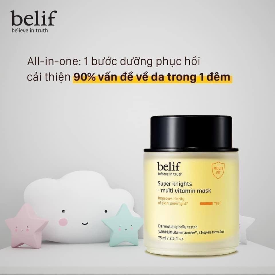 Mặt nạ ngủ Dưỡng Sáng Da Belif Super Knight Multi Vitamin Mask 75ml-25ml