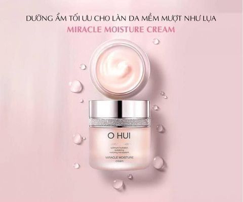 Set 60 gói Sample Kem dưỡng ẩm dưỡng trắng da OHUI Miracle Moisture Cream 1ml