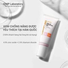 Set kem chống nắng CNP 50ml+31ml nâng tone cho da dầu