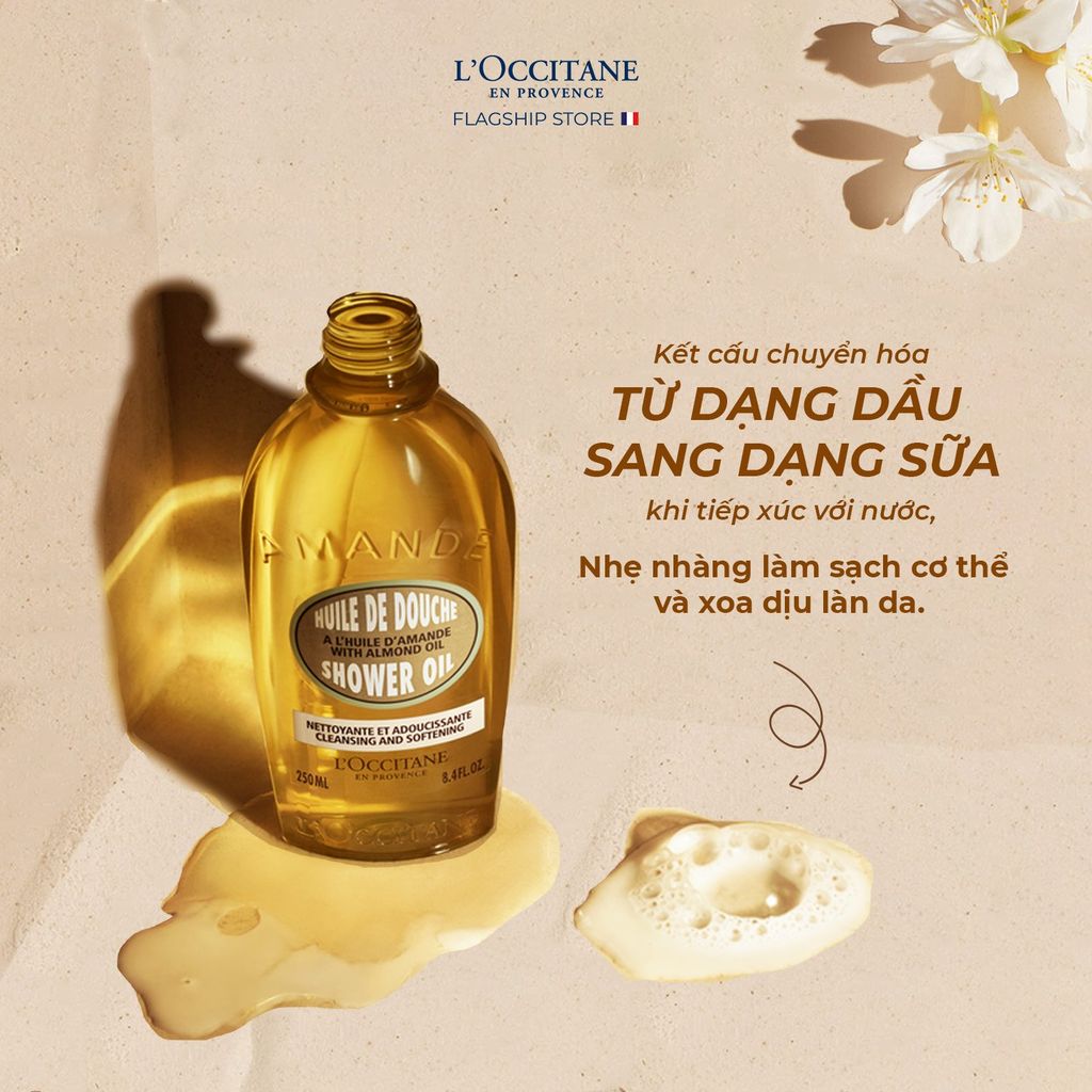 DẦU TẮM DƯỠNG DA HẠNH NHÂN L'OCCITANE 35ML