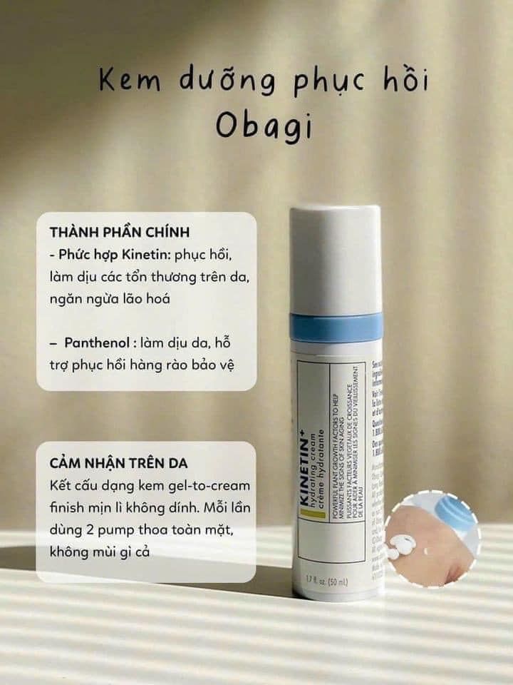 Kem Dưỡng Obagi Clinical Kinetin+ Hydrating Cream 50ml (DATE 1/26)