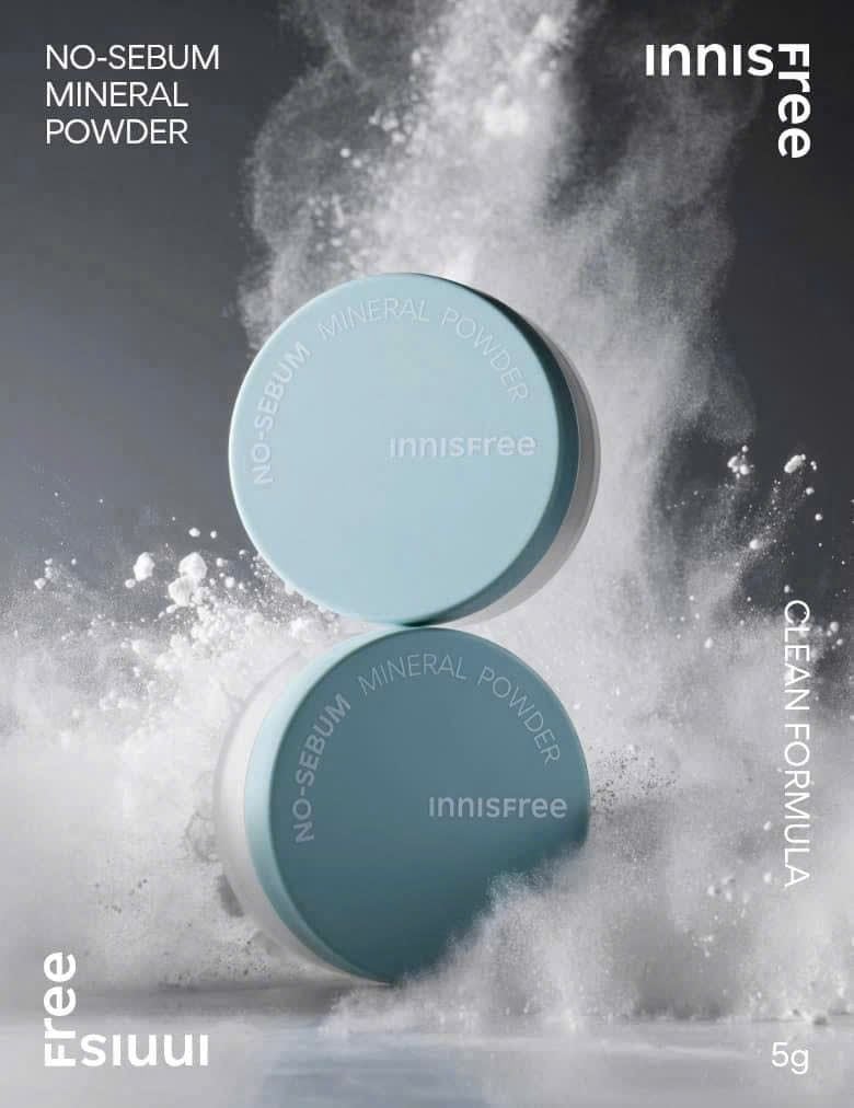 PHẤN PHỦ KIỀM DẦU INNISFREE NO SEBUM BẢN MỚI HŨ 5g