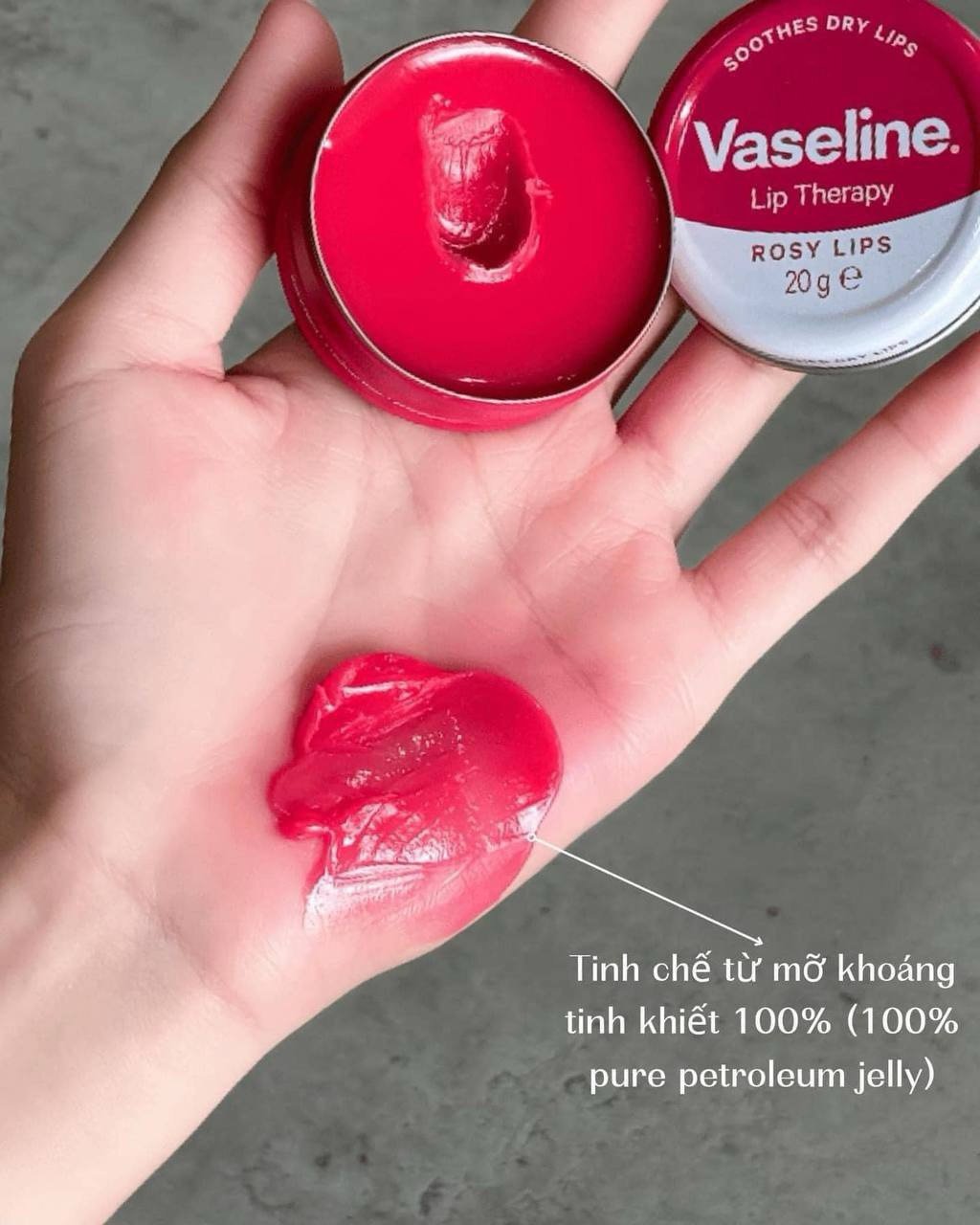 SON DƯỠNG VASELINE LIP THERAPY LIMITED EDITION DẠNG HŨ 20gSON DƯỠNG VASELINE  LIP THERAPY LIMITED EDITION DẠNG HŨ 20g – Phồng Phềnh Authentic