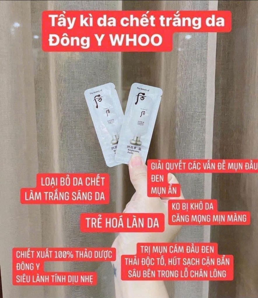 TẨY DA CHẾT WHOO BRINGTENING PEELING GEL SAMPLE 1ML