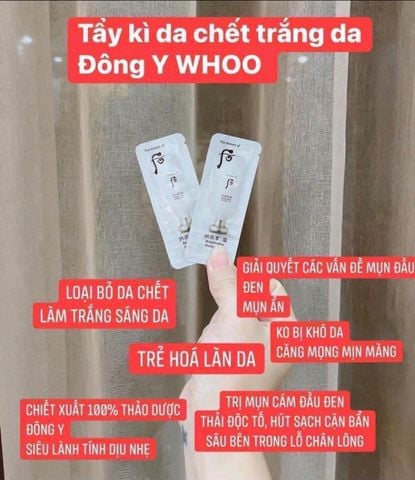 TẨY DA CHẾT WHOO BRINGTENING PEELING GEL SAMPLE 1ML