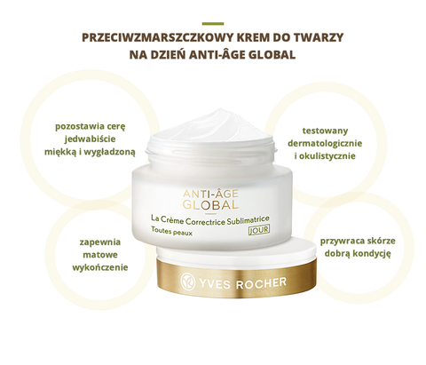 Kem dưỡng chống lão hóa làm sáng da Yves Rocher Anti Age Global The Anti-Aging Comfort Cream