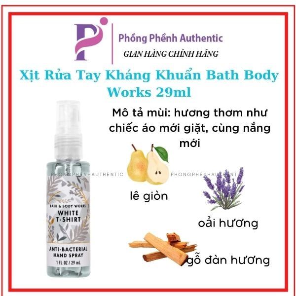 Xịt Rửa Tay Kháng Khuẩn Bath Body Works 29ml