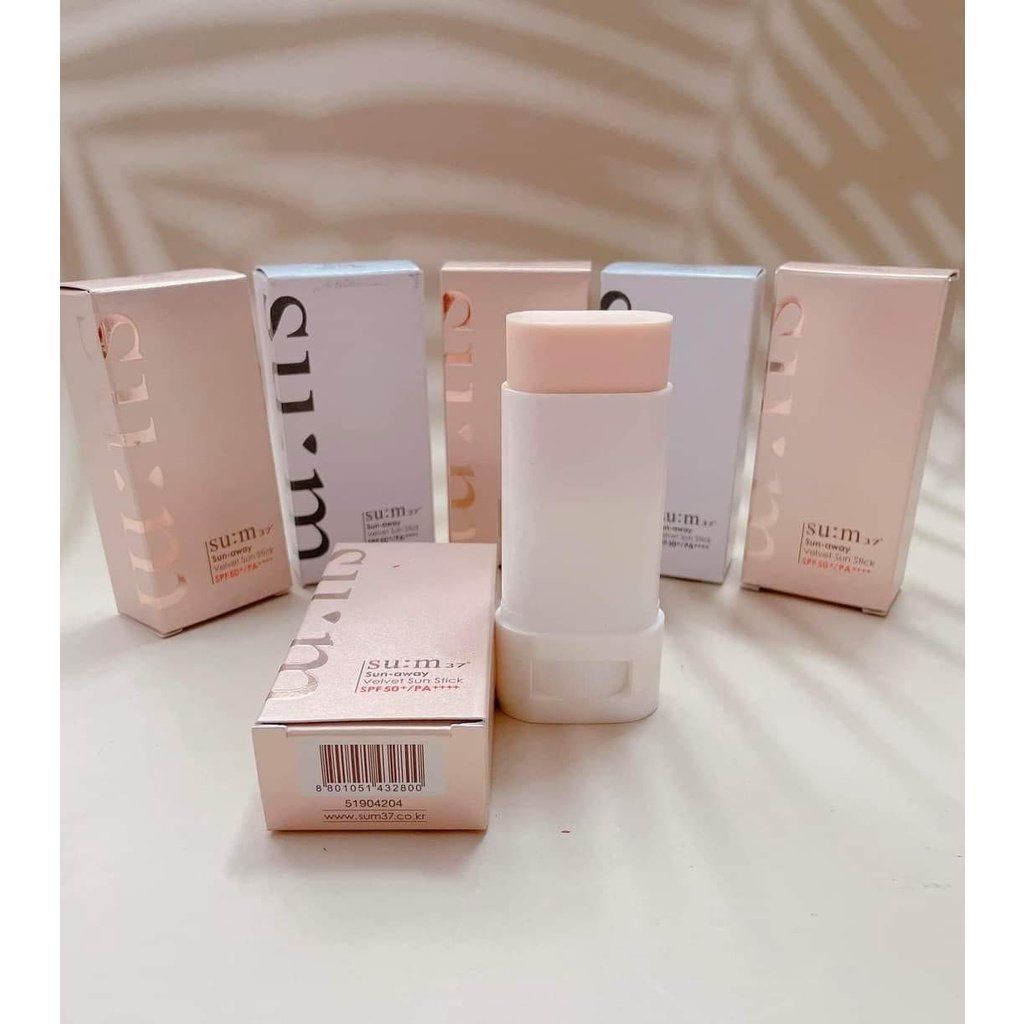 Thanh lăn chống nắng dưỡng trắng cải thiện nếp nhăn Su:m37 Sun-away Velvet Sun Stick SPF50+/PA++++