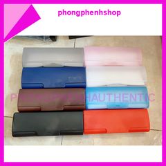 Hộp nhựa đựng kính - Nắp gập - Tặng kèm khăn lau kính _RANDOM MÀU