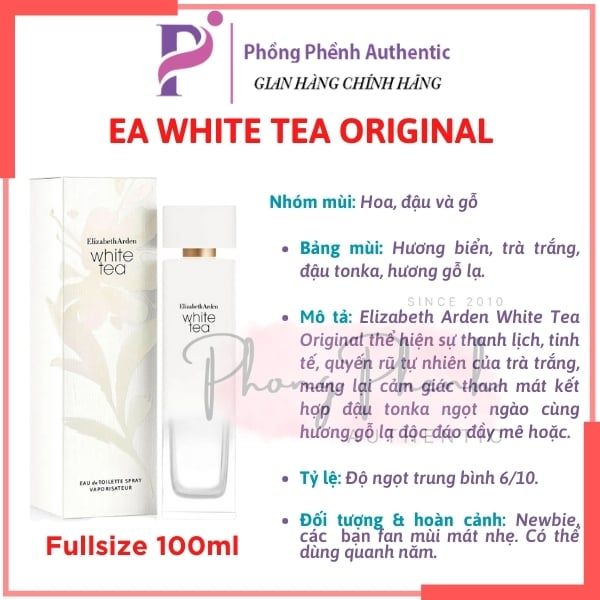[10ML] Nước hoa nữ Elizabeth Arden White tea EDT Original - Eau Fraiche - Ginger Lily chiết 10ML - PHỒNG PHỀNH