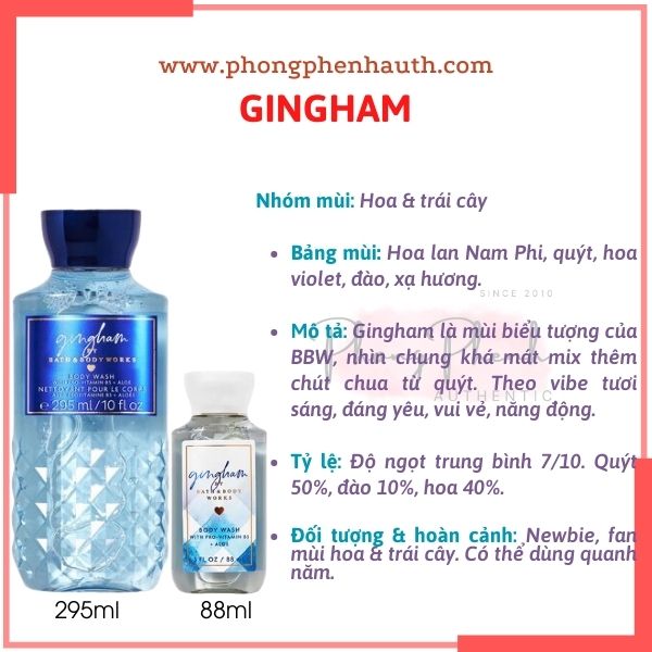 [TRAVEL SIZE] SỮA TẮM LƯU HƯƠNG NƯỚC HOA SHOWER GEL BATH & BODY WORK NAM - NỮ 88ML