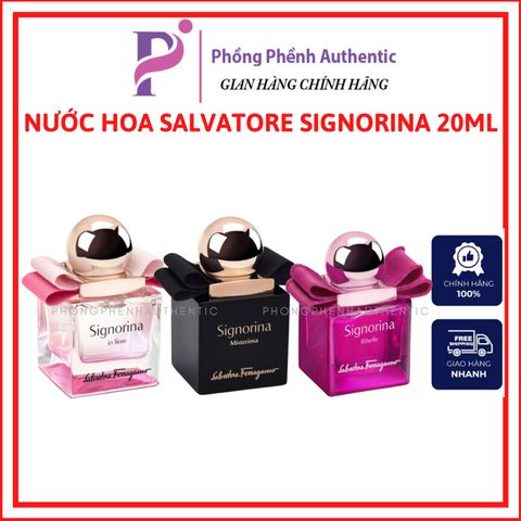 [SIZE 20ML] Nước hoa Nữ Salvatore Signorina mùi In Flore - Ribelle - Mitesriosa