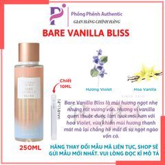[10ML- Đủ Mùi ] XỊT THƠM TOÀN THÂN BODY MIST VICTORIA'S SECRET 10ML - PHỒNG PHỀNH