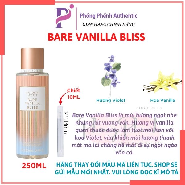 [ Đủ Mùi ] XỊT THƠM TOÀN THÂN BODY MIST VICTORIA'S SECRET 250ML - PHỒNG PHỀNH