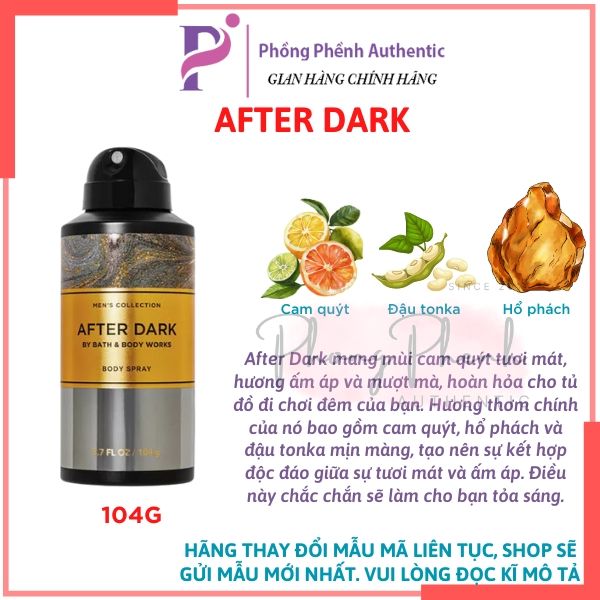 Xịt Thơm Body mist, Xịt Khử Mùi Lưu Hương Toàn Thân, Body Mist Nam - Men's Collection Bath&Body Works Body - PHỒNG PHỀNH