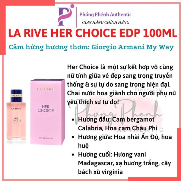[Chiết 10ML] NƯỚC HOA NỮ LA RIVE