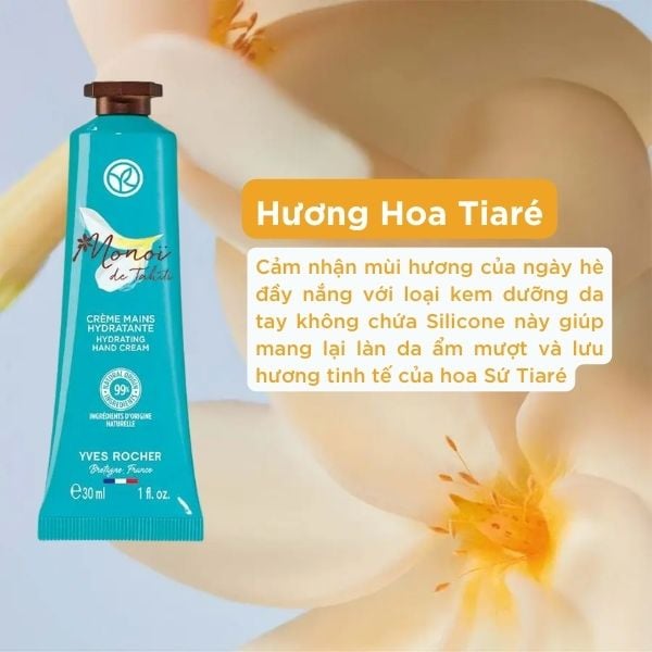 Kem dưỡng da tay Yves Rocher Hand Cream các loại fullsize 30ml - PHỒNG PHỀNH