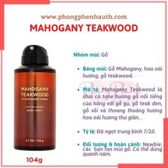 Xịt Thơm Body mist, Xịt Khử Mùi Lưu Hương Toàn Thân, Body Mist Nam - Men's Collection Bath&Body Works Body - PHỒNG PHỀNH