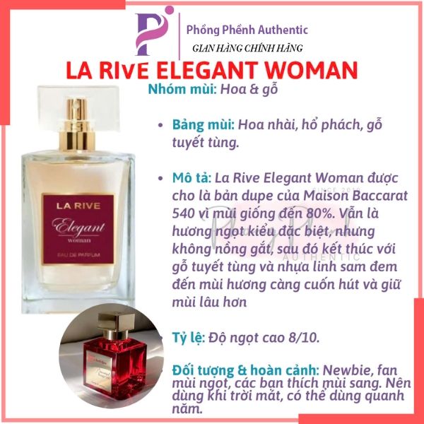 [Chiết 10ML] NƯỚC HOA NỮ LA RIVE