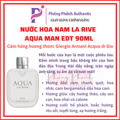 NƯỚC HOA NAM LA RIVE FOR MEN EDT CÁC MÙI MUA SALE